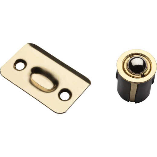 National 1440 Polished Brass Drive-In Ball Catch